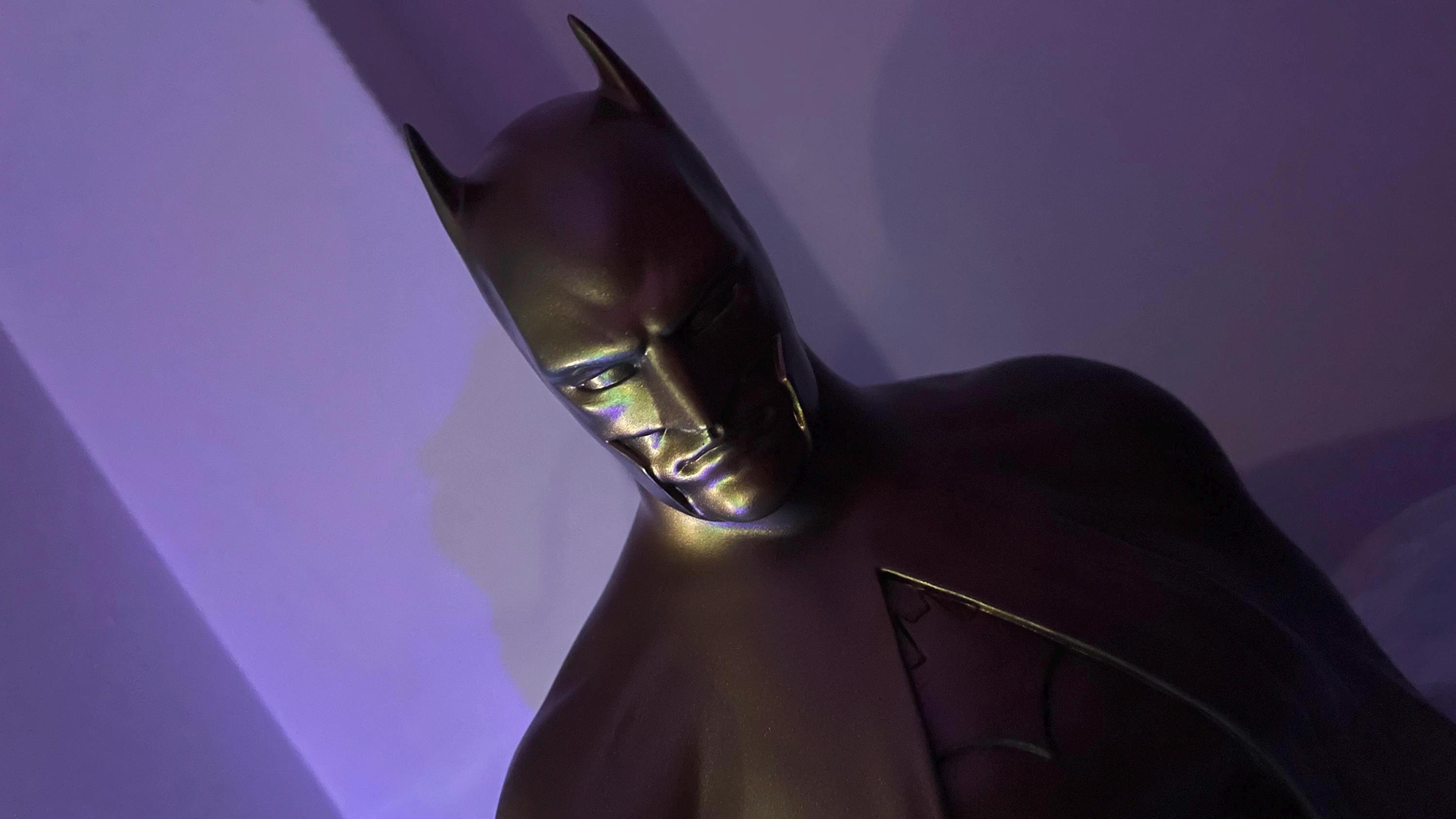 Buste Batman En Staffe (plâtre) - Pièce Unique Faite Main