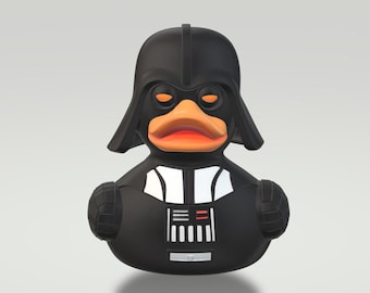Darth Vader Duck Figurine: 3D Printed, Hand-Painted Star Wars Fantasy Art Decor