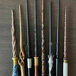Premium Painted Magic Wand – Custom Legacy-Inspired Wand Replica | Solid Resin with Metal Core | Hand-Painted LARP & Cosplay Prop