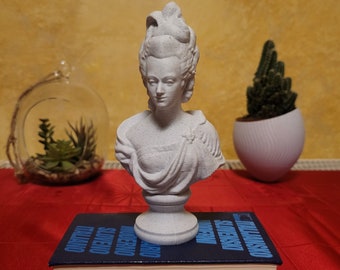 Buste de Marie-Antoinette, statue française décorative, cadeau déco pour la maison et le bureau imprimé à la perfection