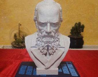 Bust of Fyodor Dostoevsky: 3D Printed Sculpture of Russian Writer