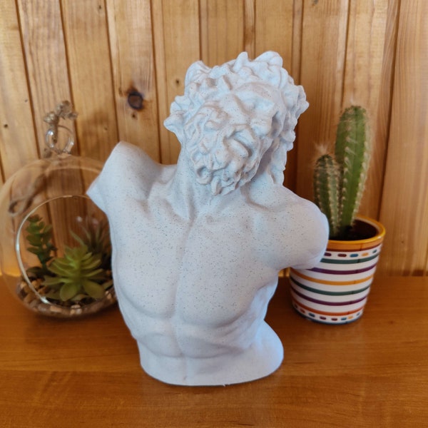 Statue of Michelangelo's Laocoön, Decorative Sculpture, Antique Bust, Flawlessly Printed Home and Office Decor Gift