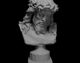 Bust of Jesus, Flawlessly 3D Printed Statue, Sculpture