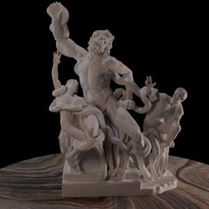 Statue of Michelangelo&#39;s Laocoön, Decorative Sculpture, Antique Bust, Flawlessly Printed Home and Office Decor Gift