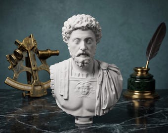 Marcus Aurelius Bust: 3D Printed Roman Emperor Statue