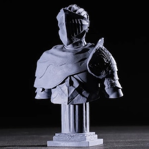 Dark Souls Alva Bust: Flawless 3D Print Statue image 1