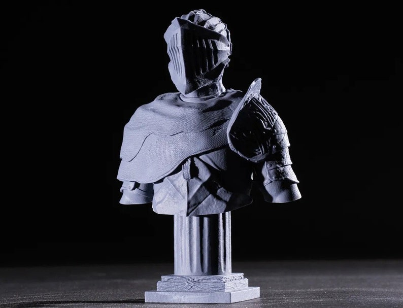 Dark Souls Alva Bust: Flawless 3D Print Statue image 1