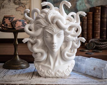 Medusa-Büste, 3D-gedruckt, Skulptur der griechischen Mythologie, Gorgonenkopf