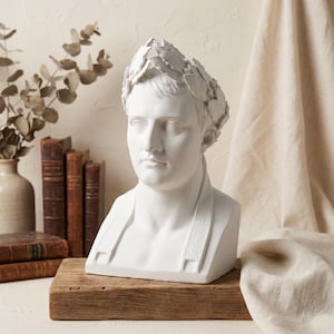 Napoleon Bonaparte Bust, 3D Printed Statue, French Emperor Sculpture, Historical Decor, Library & Office Display image 1