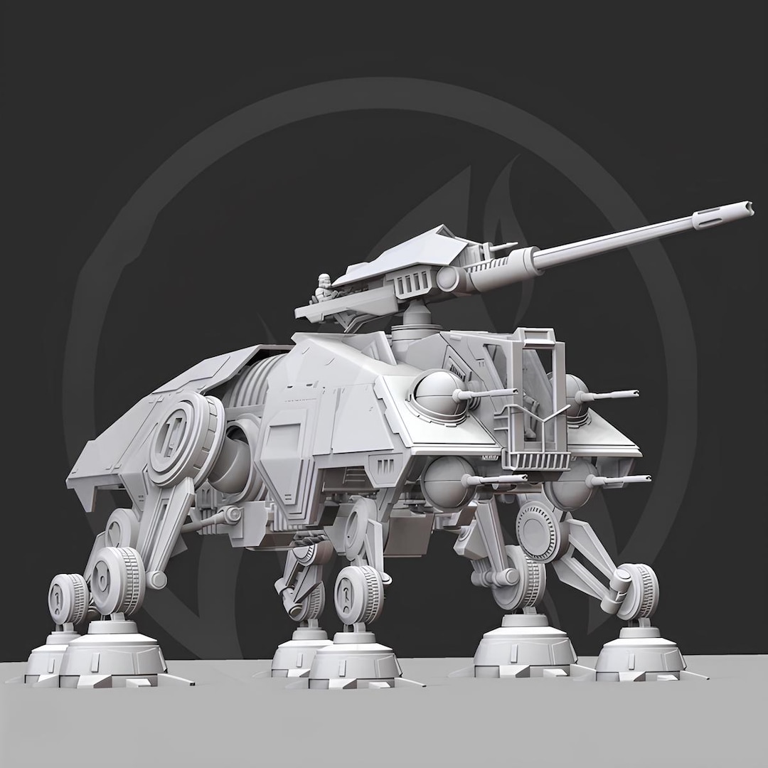 3D Printed AT-TE Model Kit: Large Unassembled Star Wars Legion - Etsy