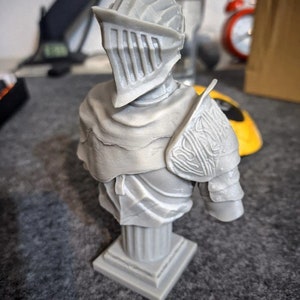 Dark Souls Alva Bust: Flawless 3D Print Statue image 3
