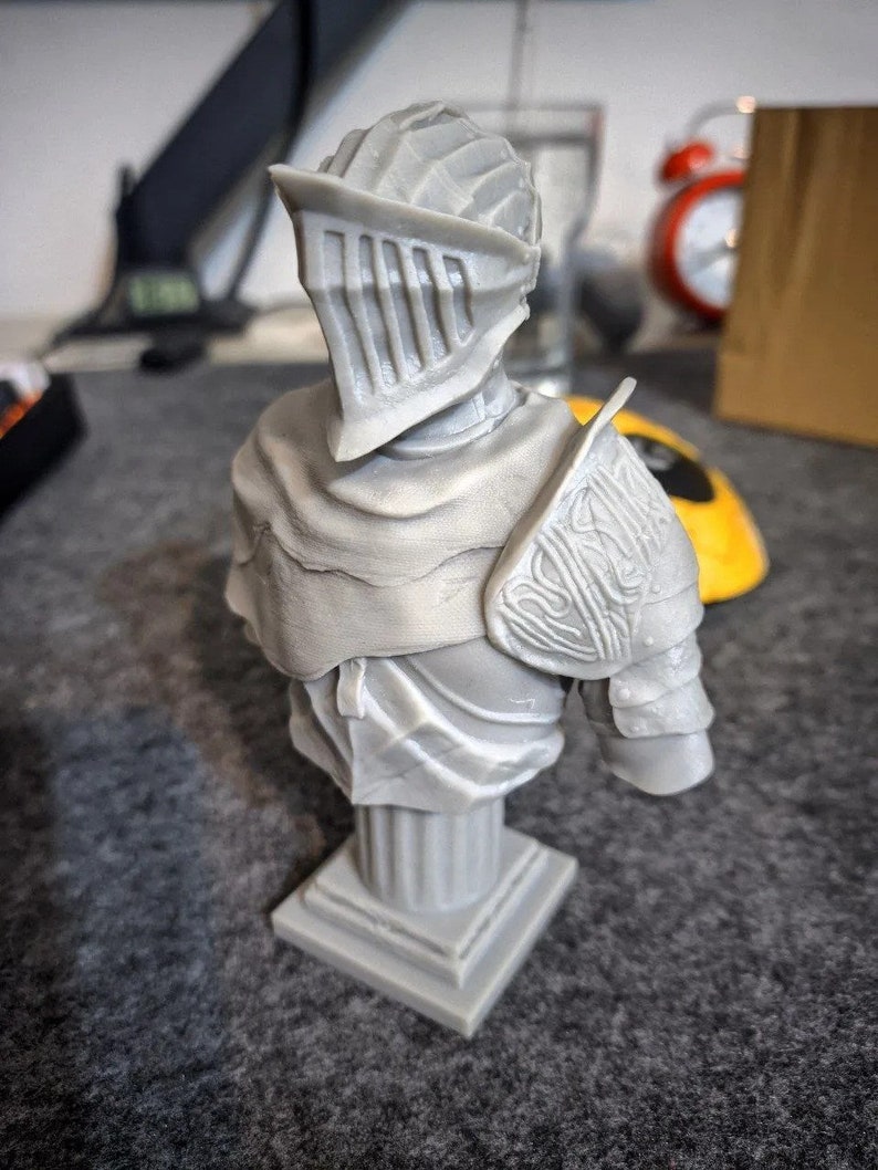 Dark Souls Alva Bust: Flawless 3D Print Statue image 3