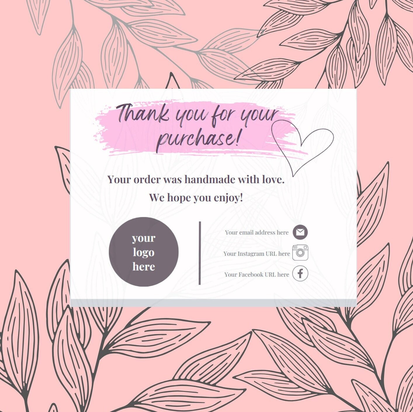 ご購入ありがとうございます - Etsy 日本