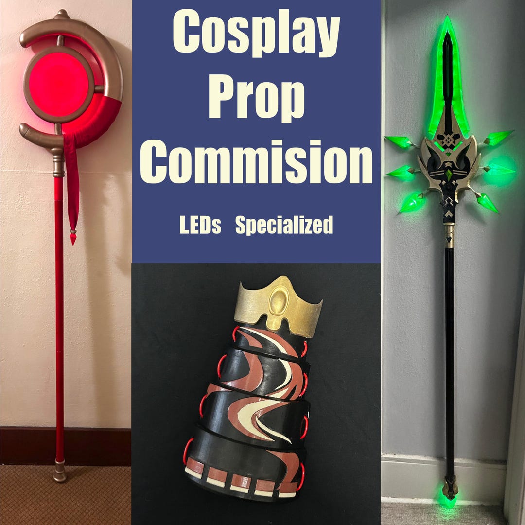 Custom Cosplay 3D Prop Commission - Fully Finished Prop | STL 3D Model ...
