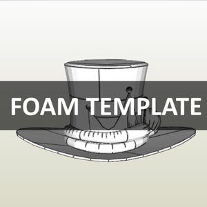Lucifer Hat Hazbin Hotel Cosplay Foam and Paper Pepakura Templates Foam Template Digital Pattern