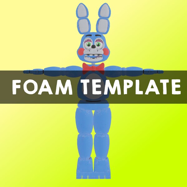 Toy Bonnie Cosplay Schaumstoff- und Papier-Pepakura-Vorlagen Schaumstoffvorlage