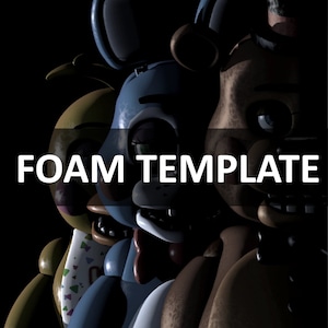 3 Toy Pack (Toy Chica, Toy Bonnie, Toy Freddy) Cosplay Foam and Paper Pepakura Templates Foam Template Furry Full Wearable