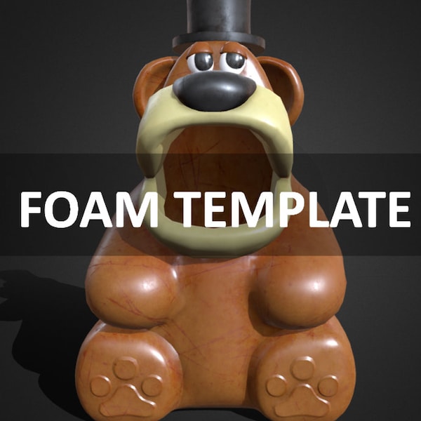 Oholero Freddy Fazbear Meme Decoration 3D Foam Template