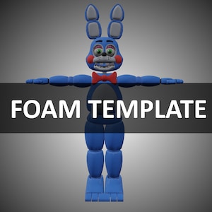 Toy Bonnie Cosplay Foam and Paper Pepakura Templates Foam Template