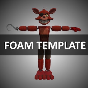 Unwithered/Withered Foxy Cosplay Foam and Paper Pepakura Templates Foam Template
