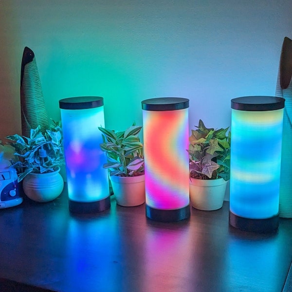 Lámpara de lava digital - LED multicolor con respuesta de audio