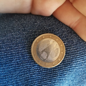 Moeda águia de 1 euro ano 2002
