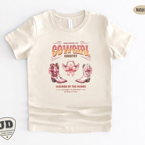 Cowgirl Shirt, Toddler Shirt, Kids Shirt, Kids Country Tee, Western Cowgirl, Graphic Tee, Vintage Shirt, Rodeo Kids Tee, Vintage Shirt.
