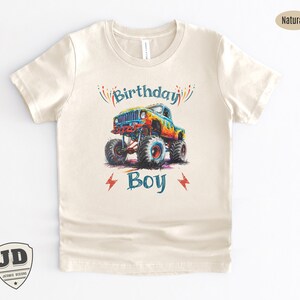 Birthday Party Car Shirt, Birthday Boy Monster Truck Shirt, Shirt for Kids, Toddlers and Babies, Monster Truck Shirt, Offroad.