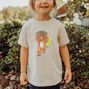 Rilakkuma Personalized Shirt with Your Child&#39;s Drawing, Kids Shirt, Toddler Tee, Toddler Youth.