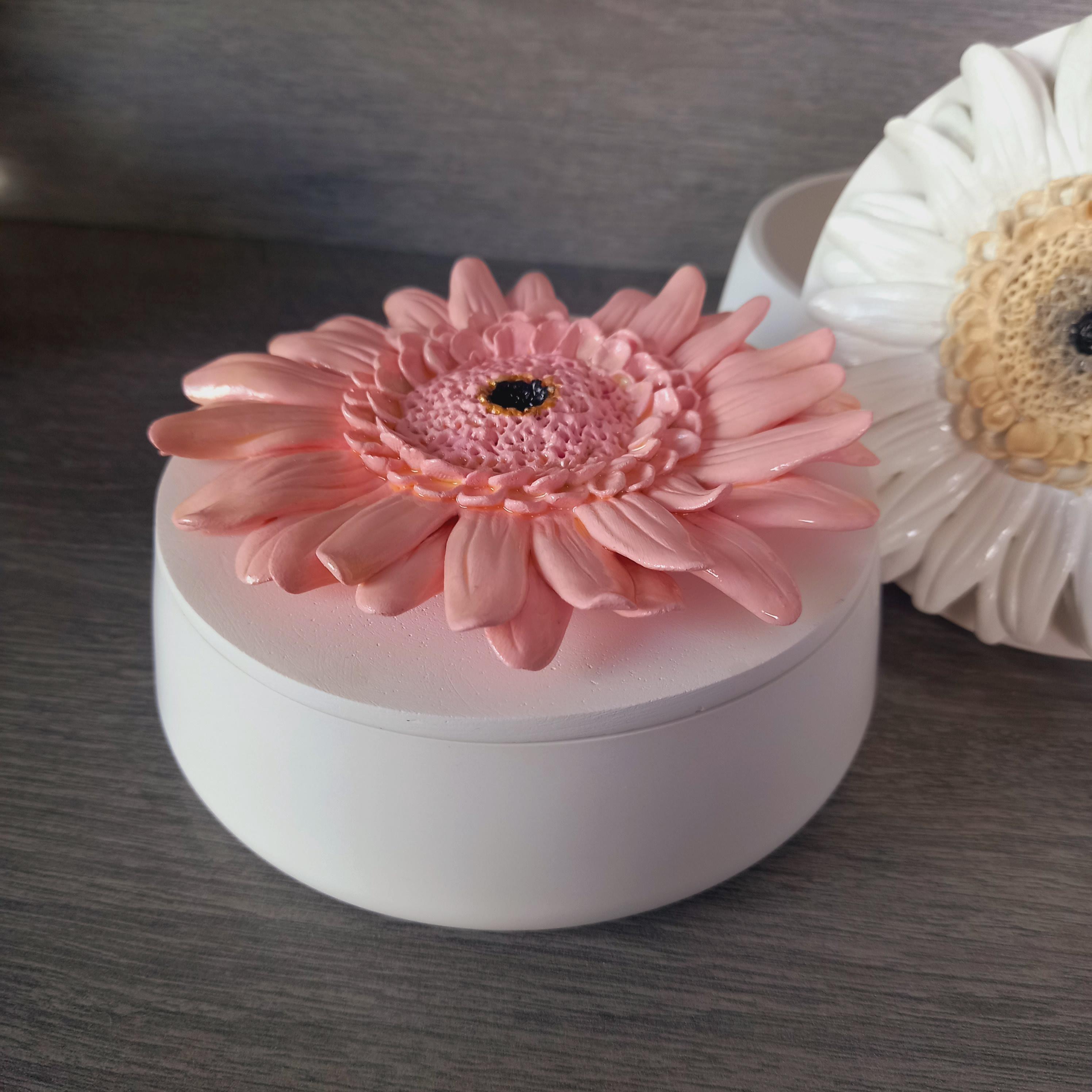Boite Rose Rouge Pour Bague Ecrin Bijoux Fleur Alliance Mariage Cadeaux Velour E