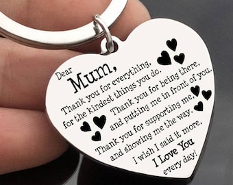 Llavero de mamá Llavero personalizado para el día de la madre Regalo de llavero personalizado Regalo personalizado para mamá Regalo para la abuela Regalo para el día de la madre