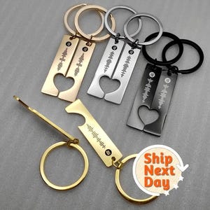 Llavero de corazón de Spotify personalizado, llavero de música grabado, llavero de canción, regalo de música personalizado, llavero escaneable, regalo de San Valentín