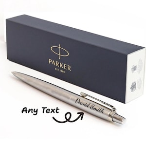 Personalised Engraved Parker Pen, Ballpoint Jotter Pen, Personalised Pen, Gift for Him, Gift for School Teacher, Company Pen, Christmas Gift