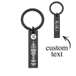 Personalised Spotify Keychain Music Scannable Keyring Personalised Gift Music Gift Keychain Customised Keyring Birthday Anniversary Gift zdjęcie 2