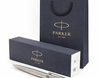 Personalised Parker Pen and Gift Bag , Ballpoint Jotter Pen, Personalised Pen, Gift for Him, for Doctor, Company Pen Wedding Groomsmen Gift