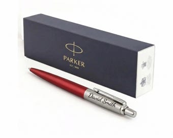 Parker Kugelschreiber mit Gravur, Kugelschreiber, personalisierter Stift Geschenk, Geschenk für ihn, Geschenk für Schullehrer, Firmenlogo Stifte