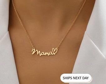 Mama Necklace Personalised Name Necklace Mama Mothers Day Gift Personalised Gift Gift for Mum Necklace Gift Mama Mum Silver Gold Mothers Day