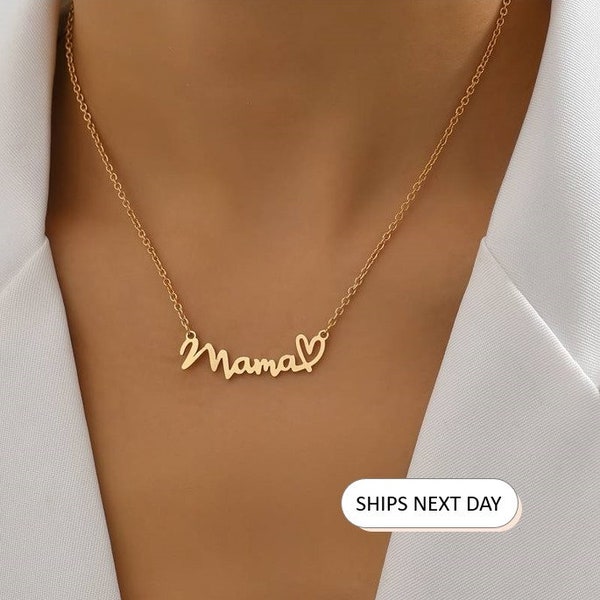 Mama Necklace Personalised Name Necklace Mama Mothers Day Gift Personalised Gift Gift for Mum Necklace Gift Mama Mum Silver Gold Mothers Day
