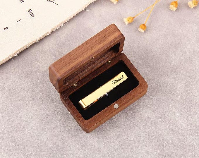 Customised Tie Clip Engraved Tie Bar Men's Tie Clip Gift For Him Personalised Gift Groom Gift Groomsmen Gift Suit Tie Holder Wedding Gift