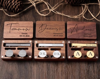 Customised Cufflinks Groomsmen Cufflinks, Groomsmen Gifts, Personalised Cufflinks for Men, Best Man Gift, Groomsman Proposal Wedding Gifts