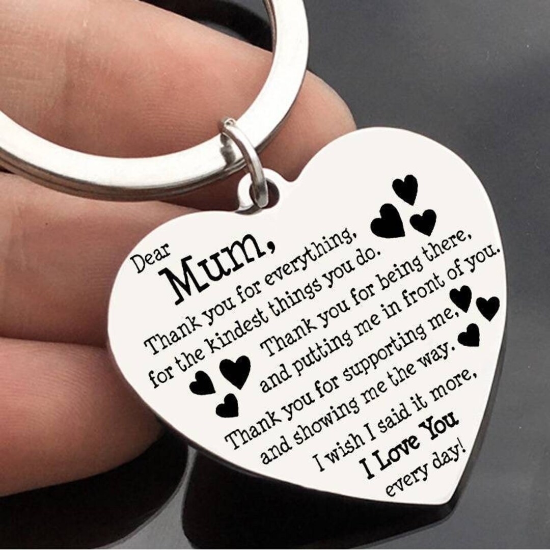 Key Rings For Mom Mum Keychain Personalised Mothers Day Keychain Gift Customised Keyring ...