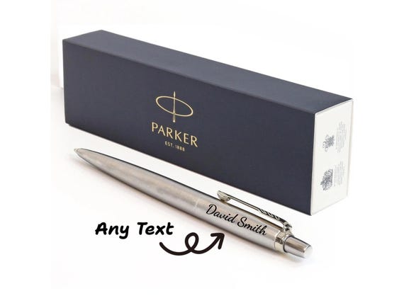 Personalised Engraved Parker Pen, Ballpoint Jotter Pen, Personalised Pen, Gift for Him, for Doctor, Company Pen Wedding Groomsmen Gift