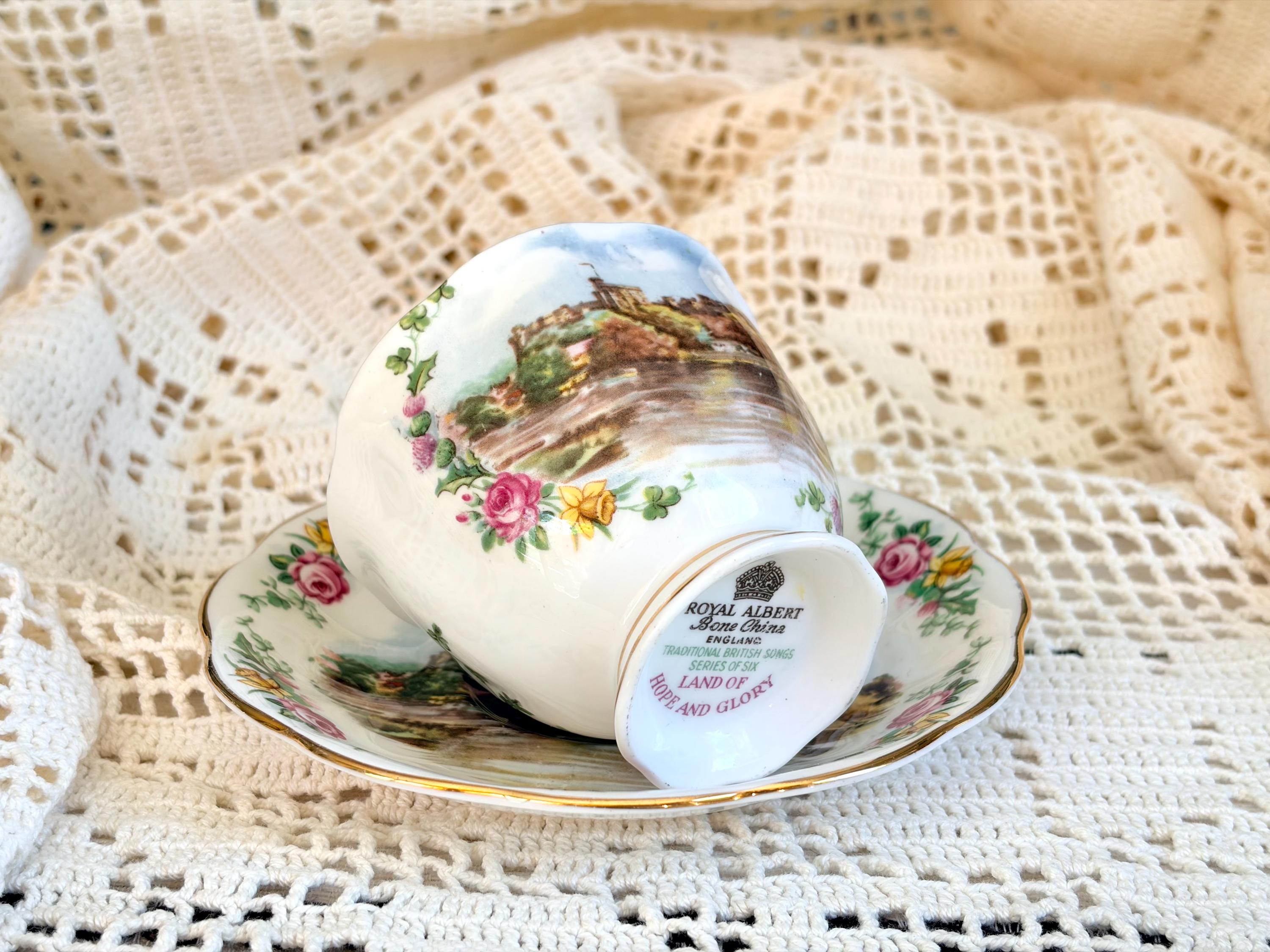 Royal Albert Bone China “Land of Hope and Glory” Teacup & Saucer