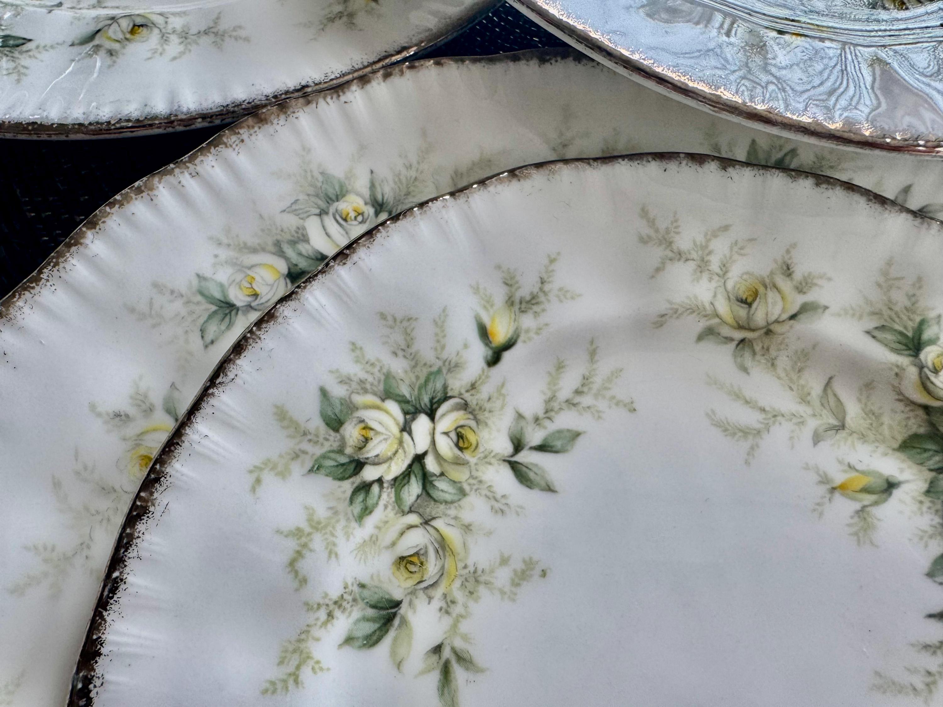 Vintage Paragon First Love Bone China Plates - England (Set of 4)