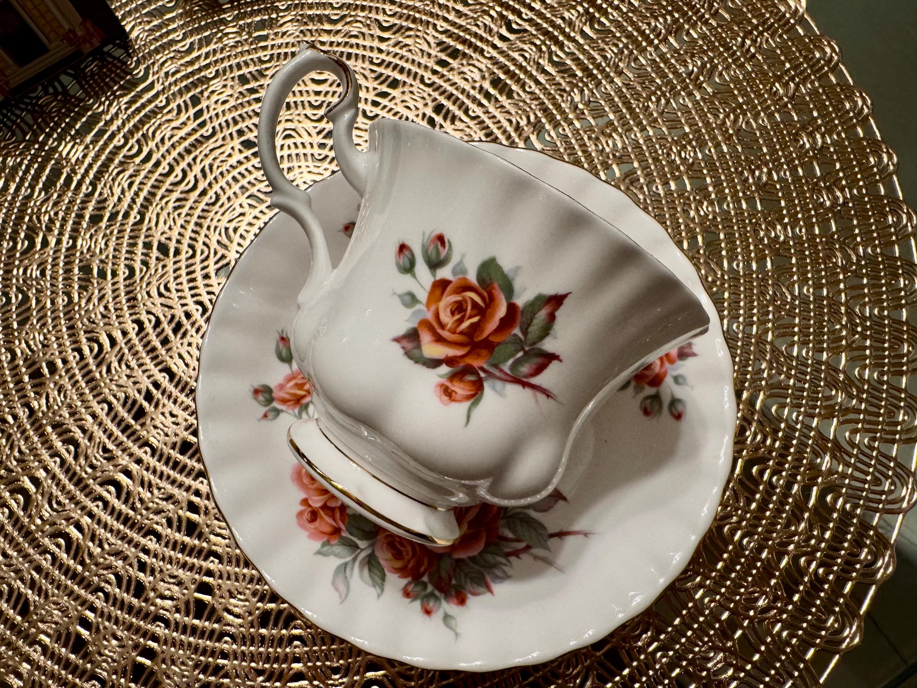 Vintage Royal Albert “Centennial Rose” Teacup and Saucer Set - Elegant Floral Design