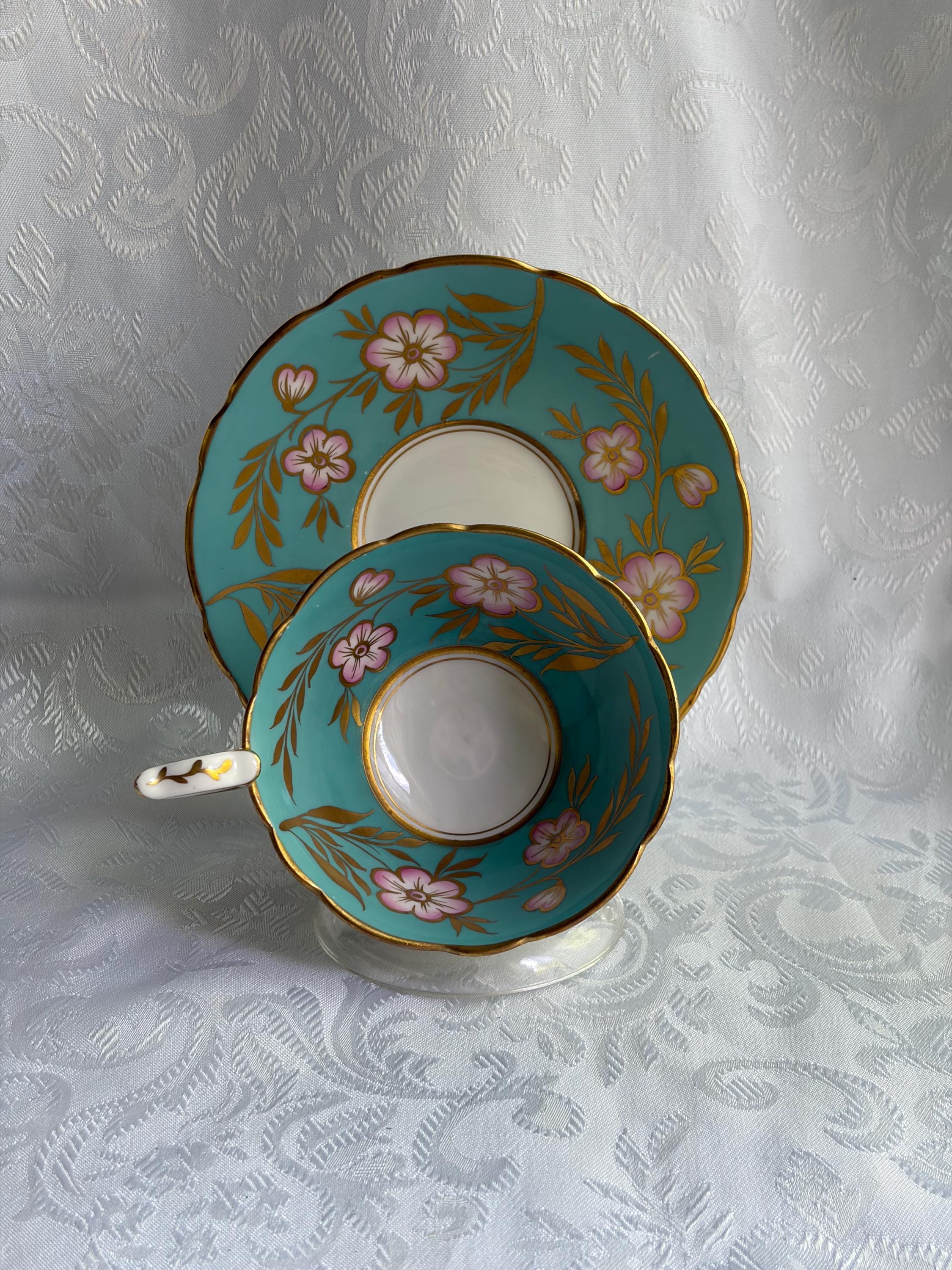 Royal Stafford Bone China Teacup & Saucer Set — Pattern 8506