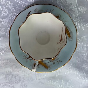 Queen Anne Fine Bone China Teacup Saucer – Wheat Pattern, Made England bild 6