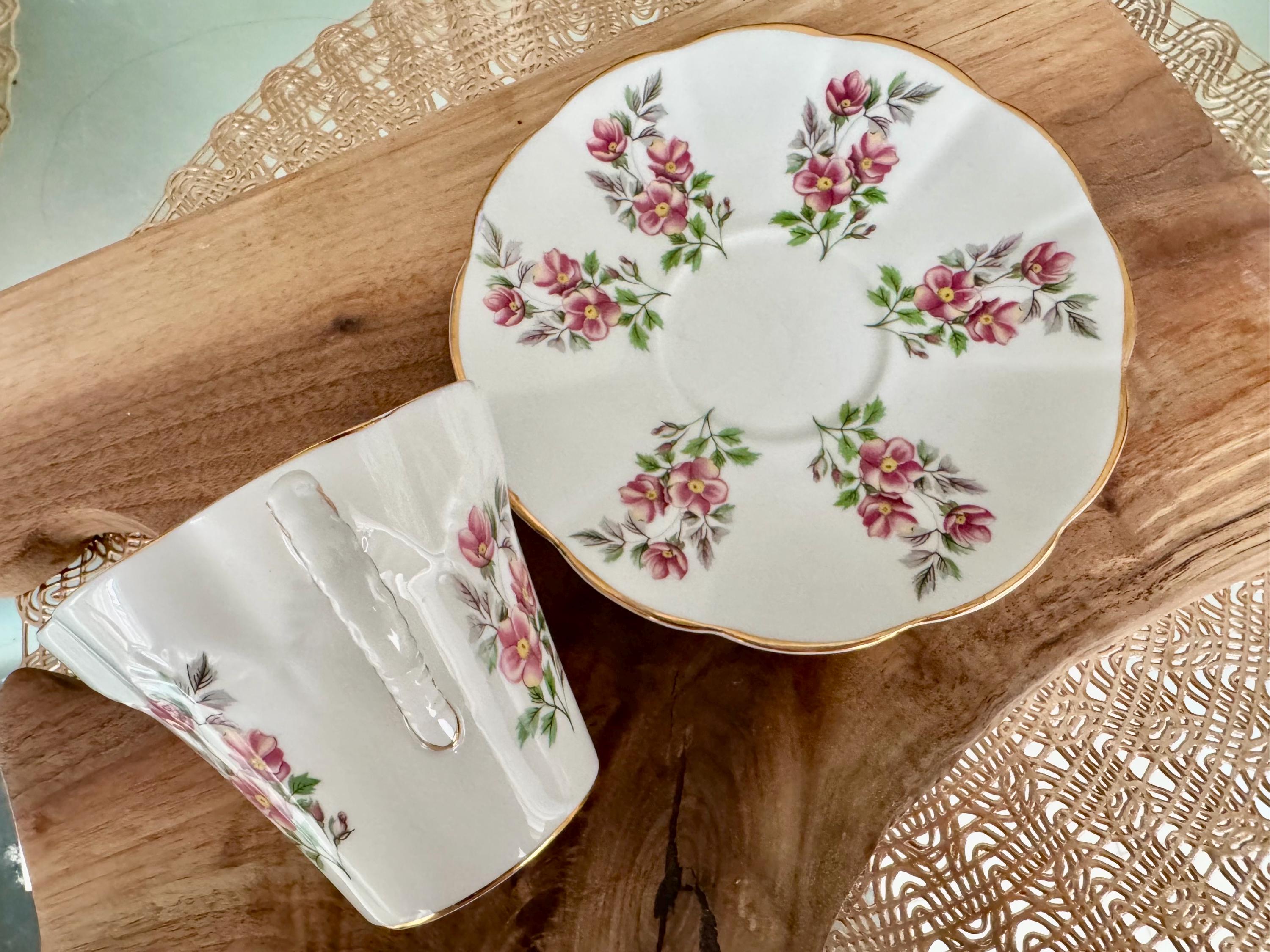 Vintage Stratford Fine Bone China Cup & Saucer - Made in England