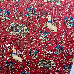 Corbata de seda con diseño de unicornio en un jardín de The Met Store – Corbata de arte del Museo de Tapices Medievales – 100% seda imagen 8