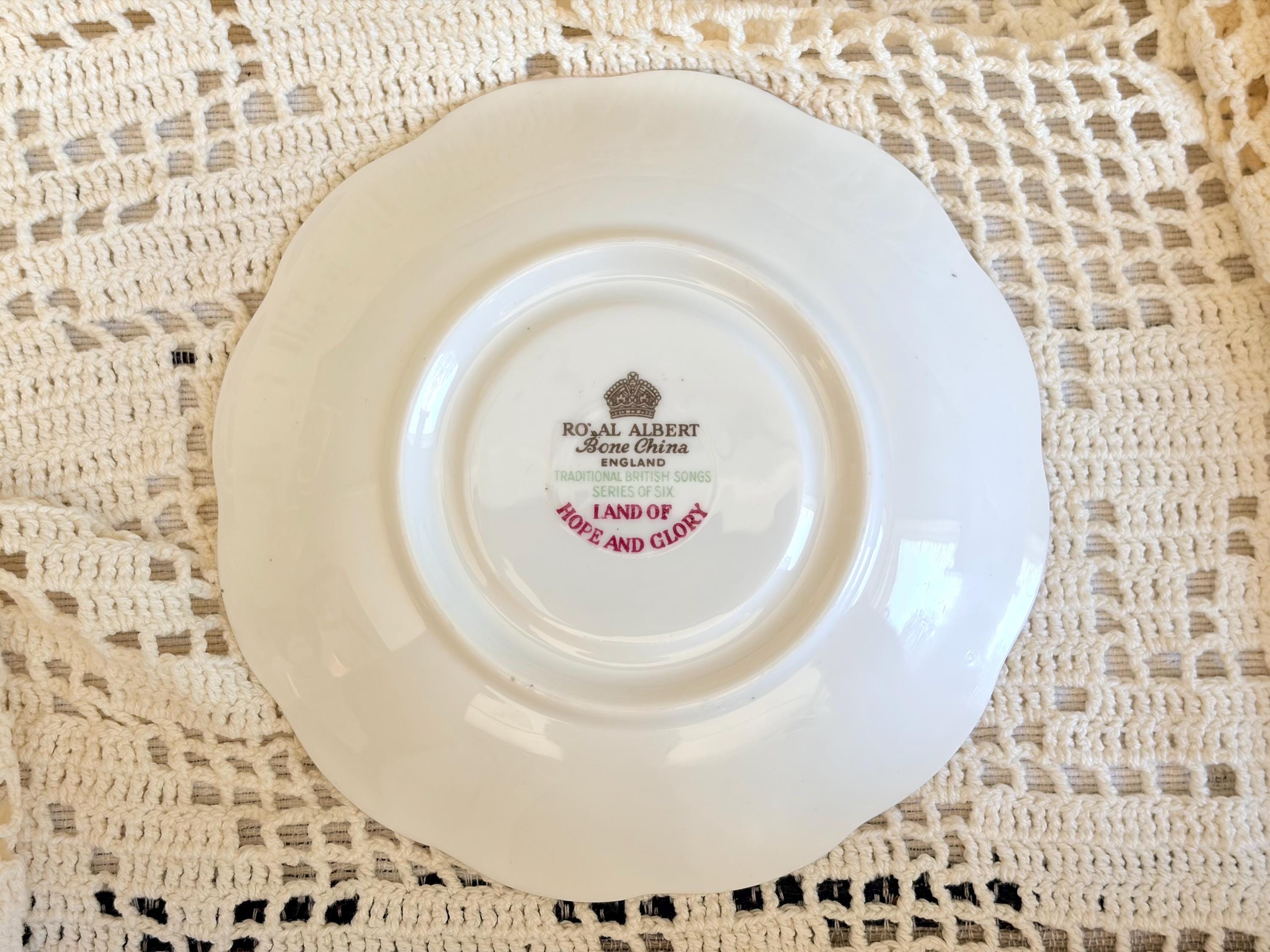 Royal Albert Bone China “Land of Hope and Glory” Teacup & Saucer